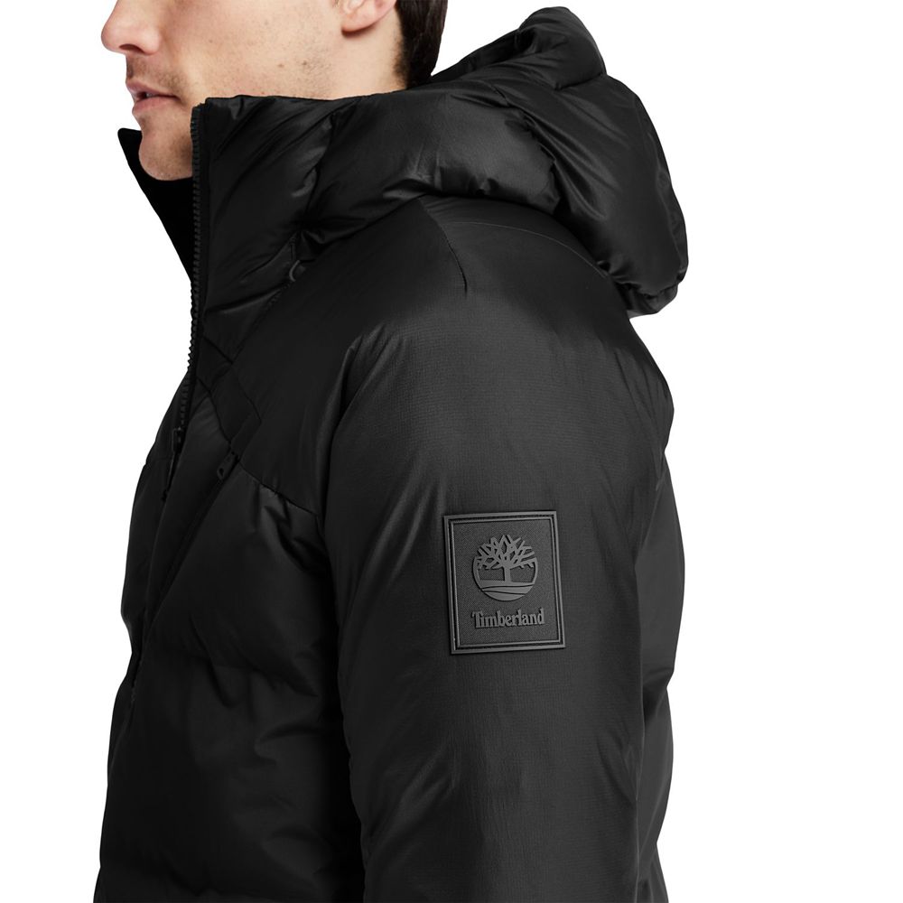 Timberland Μπουφαν Ανδρικα Μαυρα - Neo Summit Hooded Χειμώνας - Greece 5903126-SH